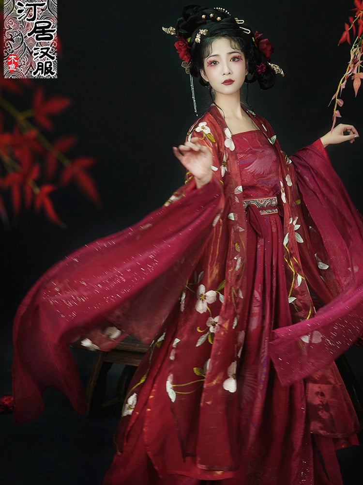 Lookbook Series Summer Autumn Hanfu Lady Red Whiskers