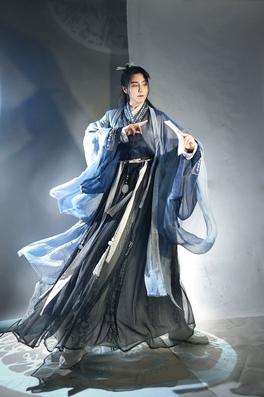 Male Hanfu Jin Dynasty Qi Men Dun Jia