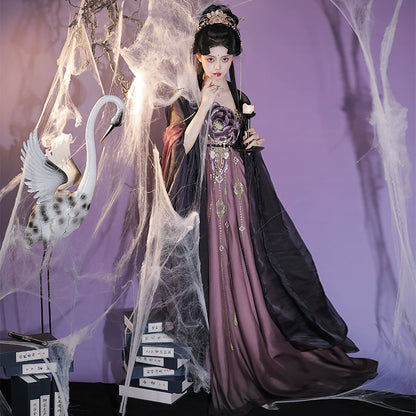 Bestie Series Black Peony Wei and Jin Hanfu