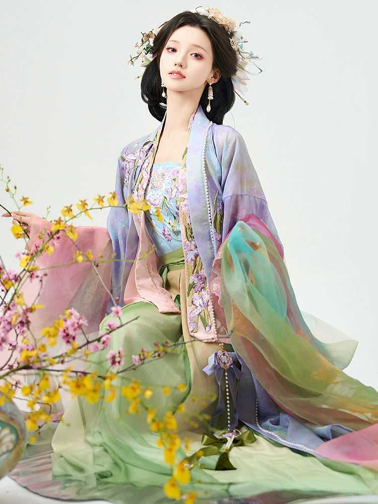 Bestie Series Wall Iris Song Dynasty Hanfu
