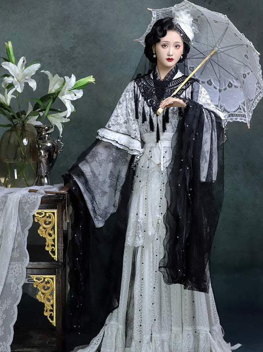 Lookbook Series Plus Size Silk Hanfu 2025 Floating Moon Stream