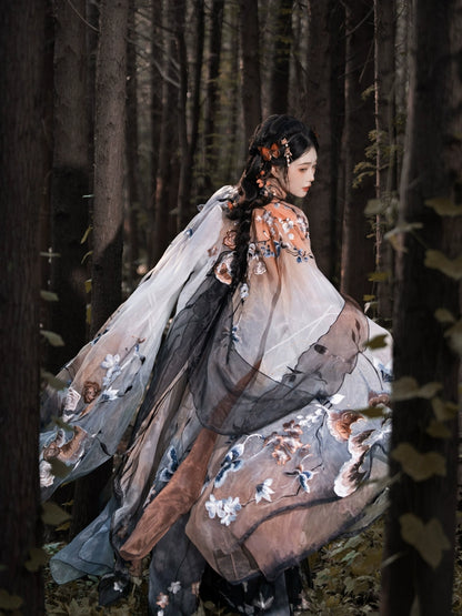 Ethereal Dreamscape Series Supreme Hanfu-Autumn Feast with Butterfly Elegance