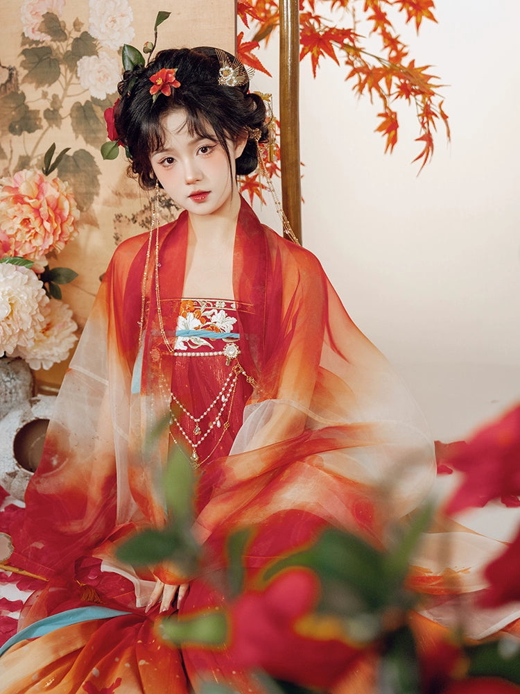 Lookbook Series Tang Hanfu 2025 Red-Dyed Cuckoo'S Hoof