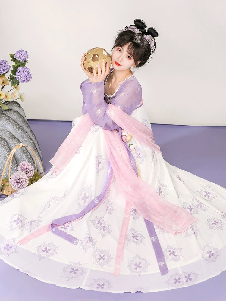 LOOKBOOK SERIES Tang Dynasty Blue Purple Hanfu