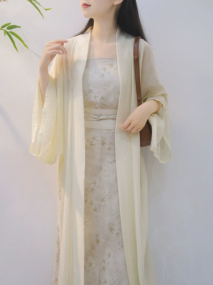 Lookbook Series Song Dynasty Hanfu Eight-Ripped Skirt Daily