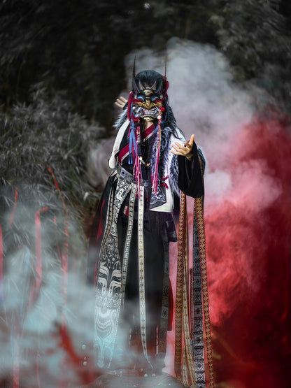 Flower Poetry Blazing Heat Men Unisex Hanfu