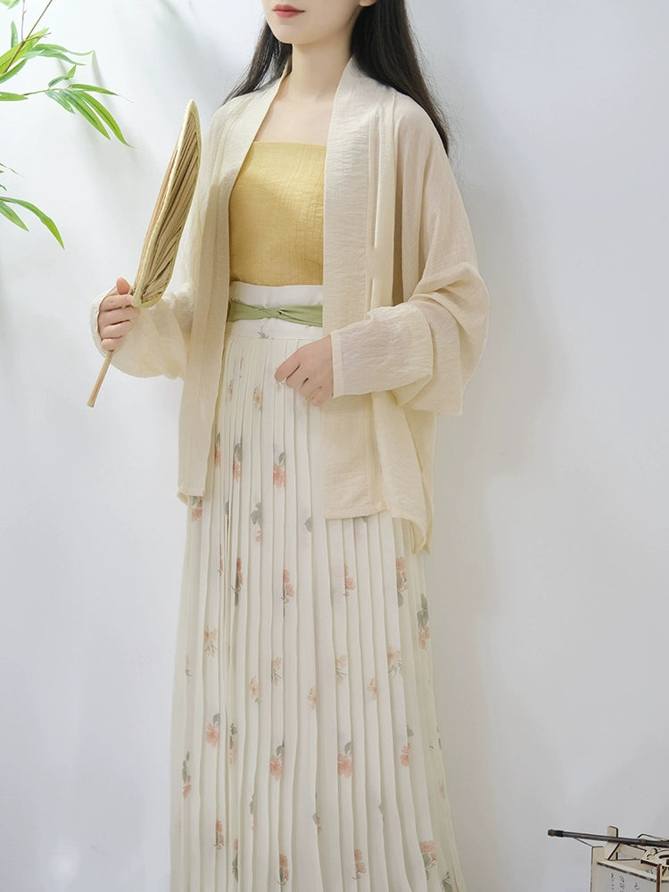 Lookbook Series Song Dynasty Airplane Sleeves Summer Autumn Hanfu