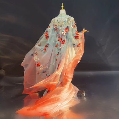 Haute Couture Series Woven Fabric Embroidered Hanfu Qing Huan Rosemanor