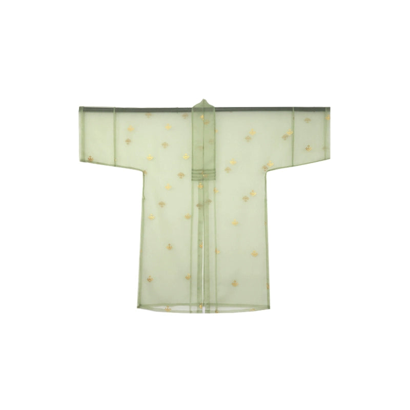 Shangyao Retreat Series Gold Green Song Hanfu