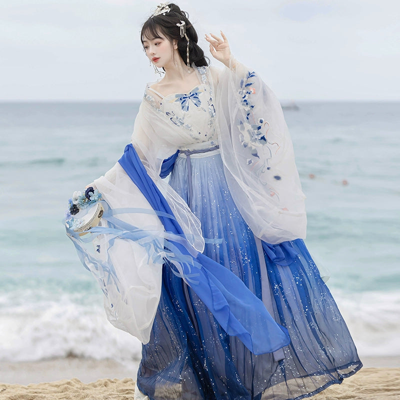 Lookbook Series Wei Jin Hanfu Embroidery Dress Jade Snow