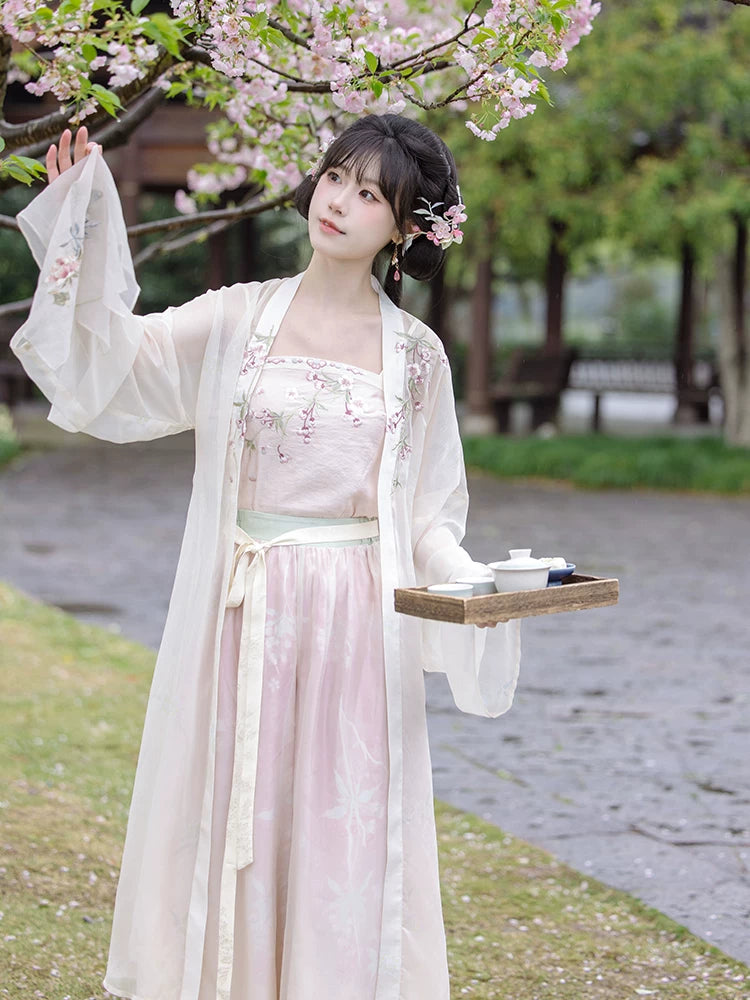 Lookbook Series Peach Blossom Dock Listening to Rain