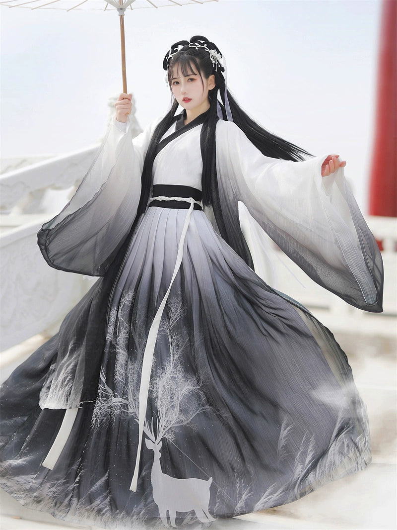 Hanfu Women's Summer Autumn Chinese style Fairy Song Dynasty