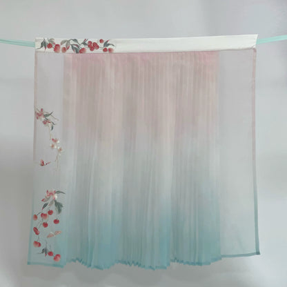 Haute Couture Series Woven Fabric Embroidered Hanfu Qing Huan Imperial Concubine's Smile Song Ming