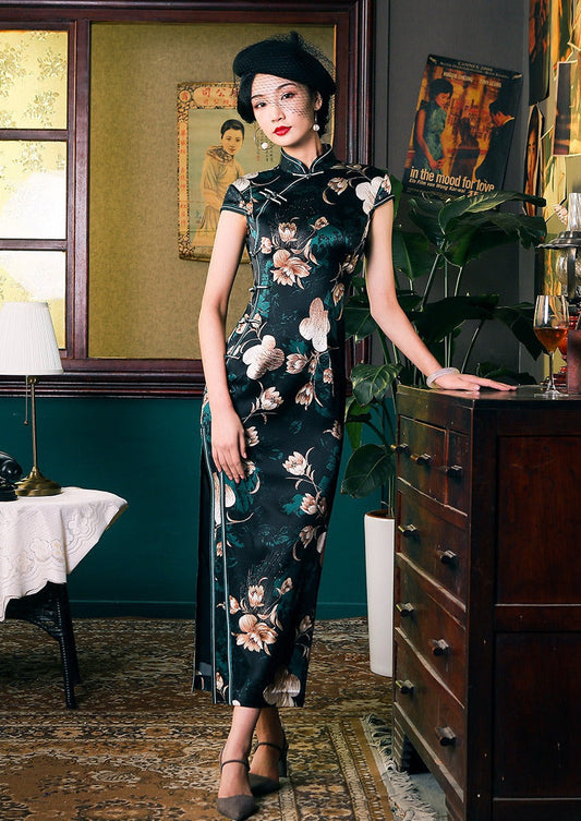 Sophisticated Hanfu Qipao Cheongsam Dress Skirt, gifts for women 2024