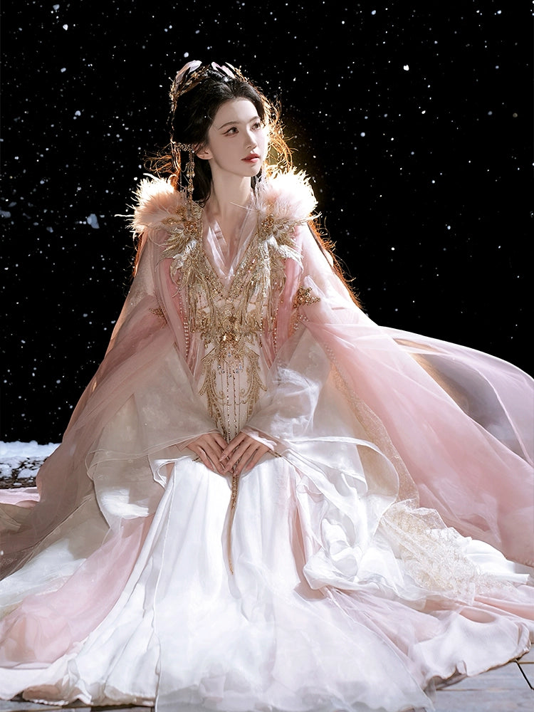 Wuxia Chic Series Gilt Blush Robe