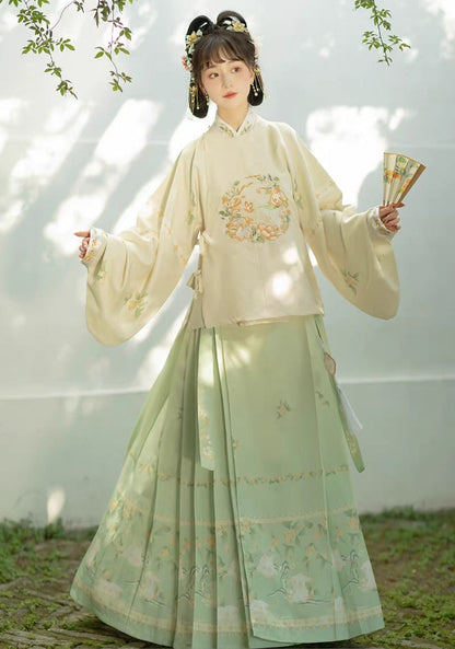 Ming Dynasty | Rabbit Hanfu Set - Yandan_hanfu_china