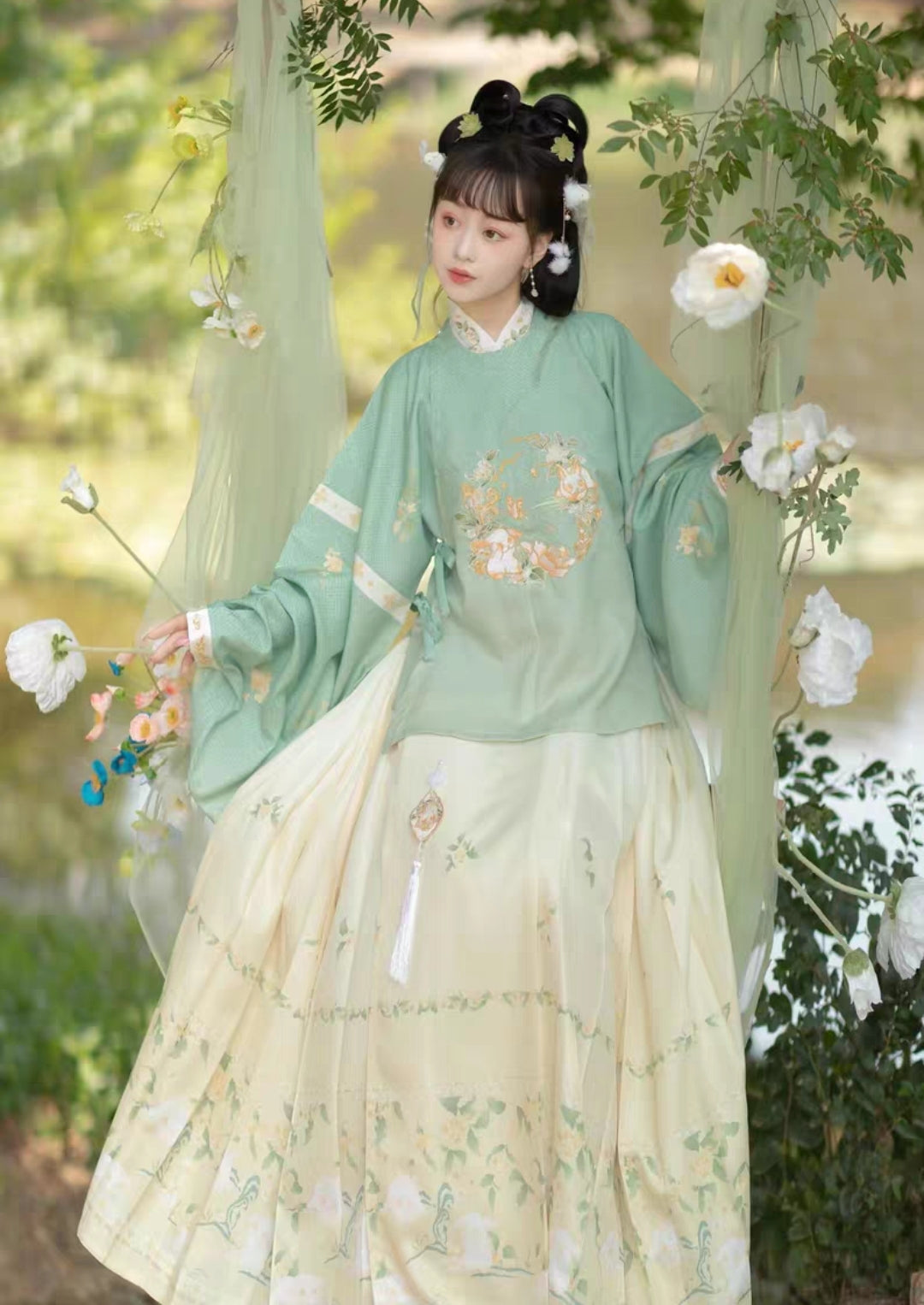 Ming Dynasty | Rabbit Hanfu Set - Yandan_hanfu_china