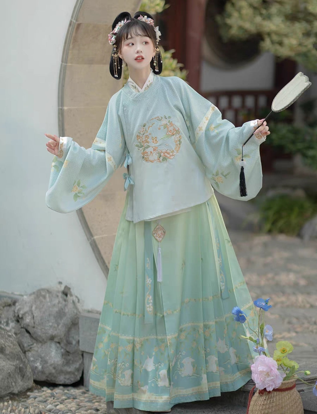 Ming Dynasty | Rabbit Hanfu Set - Yandan_hanfu_china