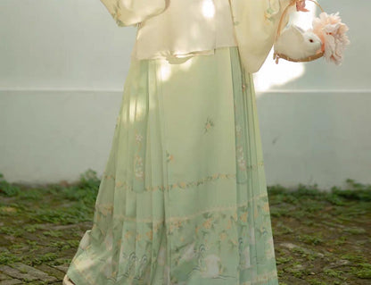 Ming Dynasty | Rabbit Hanfu Set - Yandan_hanfu_china