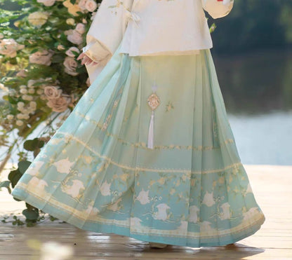 Ming Dynasty | Rabbit Hanfu Set - Yandan_hanfu_china