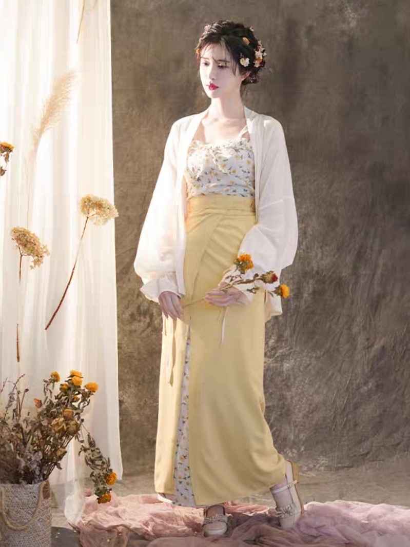 Song Dynasty Modern Hanfu Qipao Cheongsam Dress Skirt, gifts for women 2024