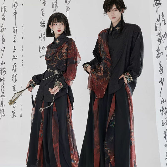 Bestie Series Flame Deer Spirit Modern Hanfu