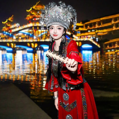 Ethnic Minority Series Wanderlust Portraits Miao Hanfu 7