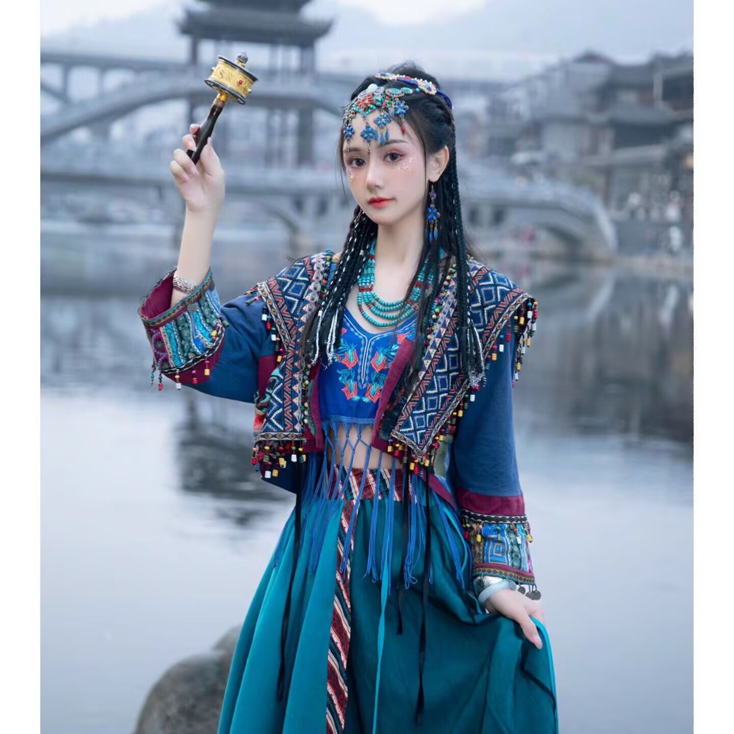 Han Fu 49 Ethnic Minority Series Wanderlust Portraits Miao Hanfu 49 – Hanfu Shop