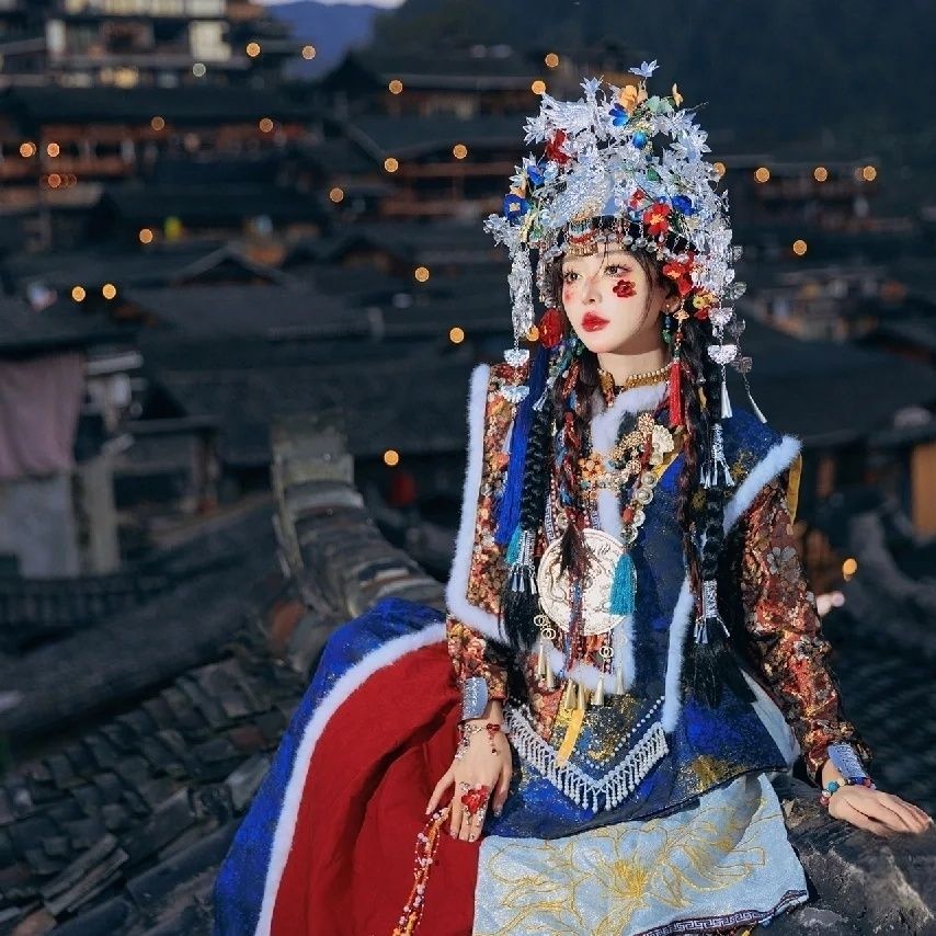 Ethnic Minority Series Wanderlust Portraits Miao Hanfu 32