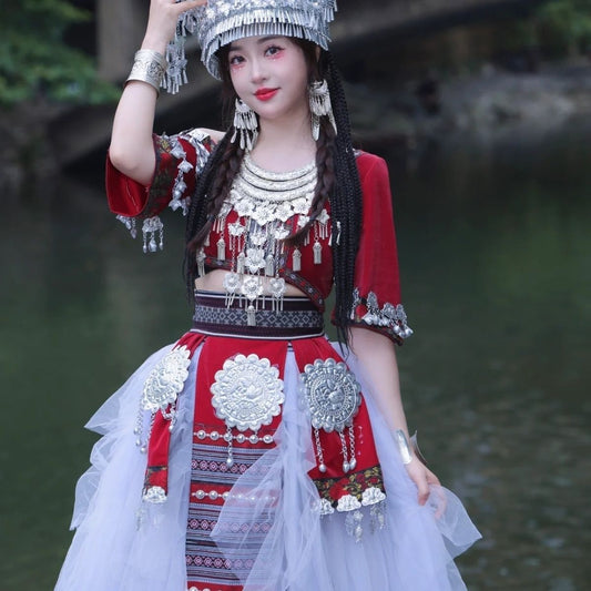 Ethnic Minority Series Wanderlust Portraits Miao Hanfu 39