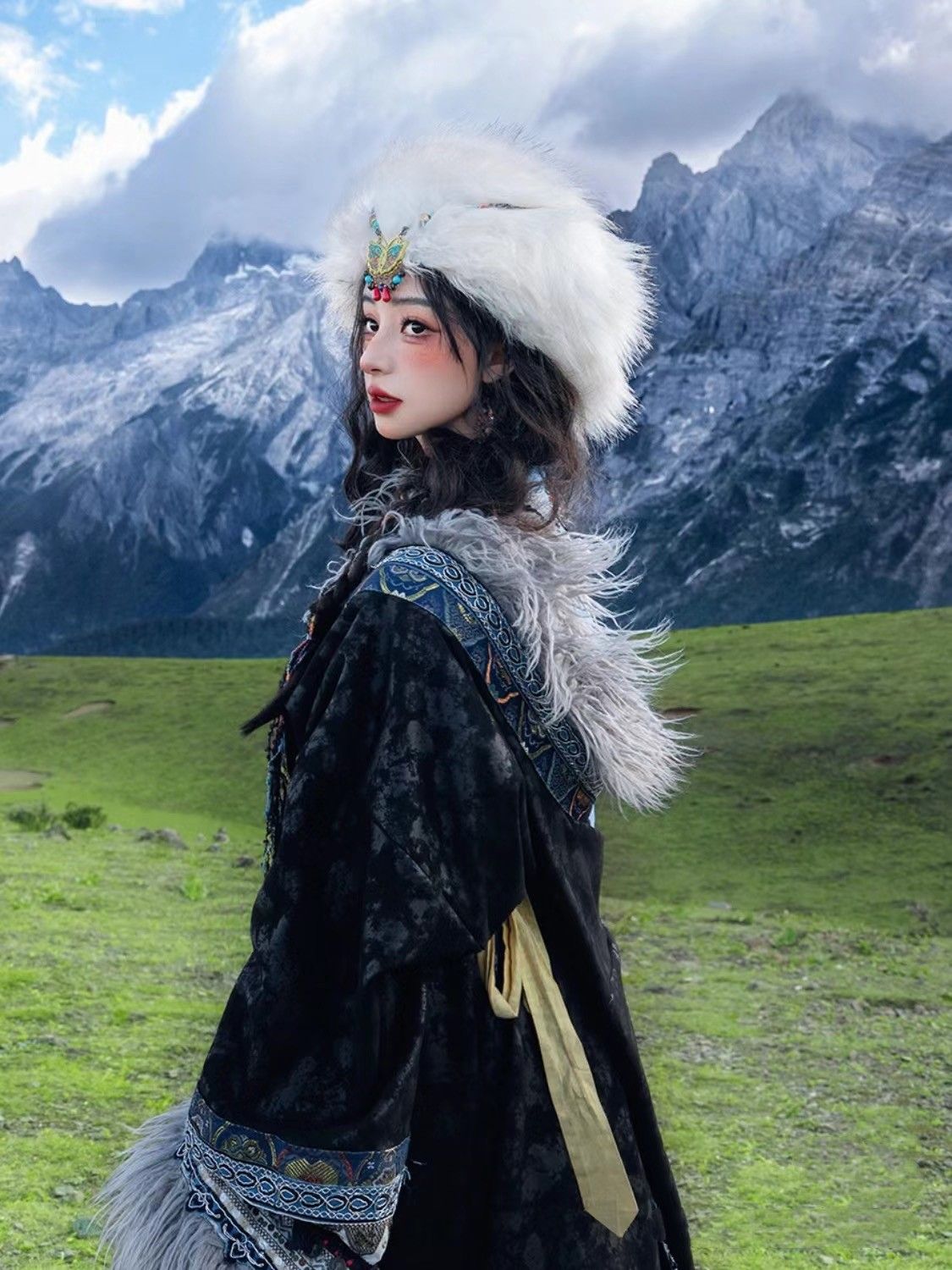 Ethnic Minority Series Wanderlust Portraits Tibetan Hanfu 21