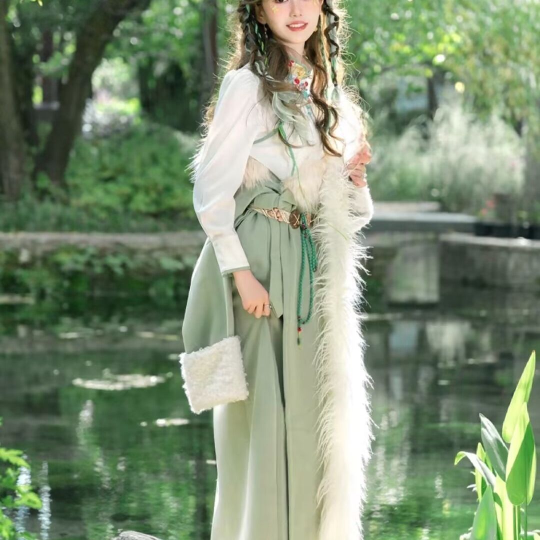 Ethnic Minority Series Wanderlust Portraits Tibetan Hanfu 41
