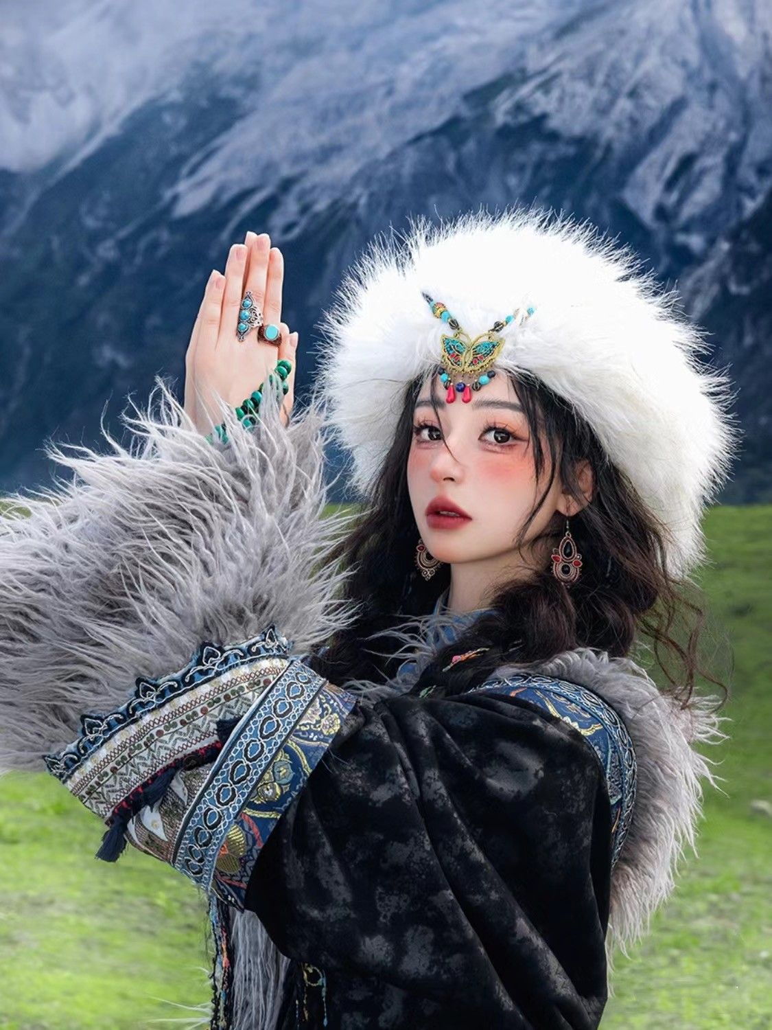 Ethnic Minority Series Wanderlust Portraits Tibetan Hanfu 21