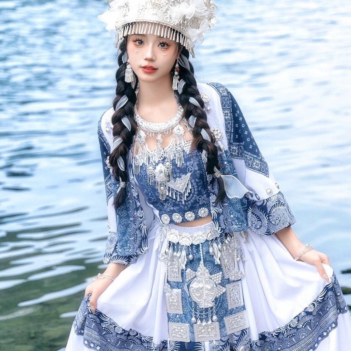 Ethnic Minority Series Wanderlust Portraits Miao Hanfu 29