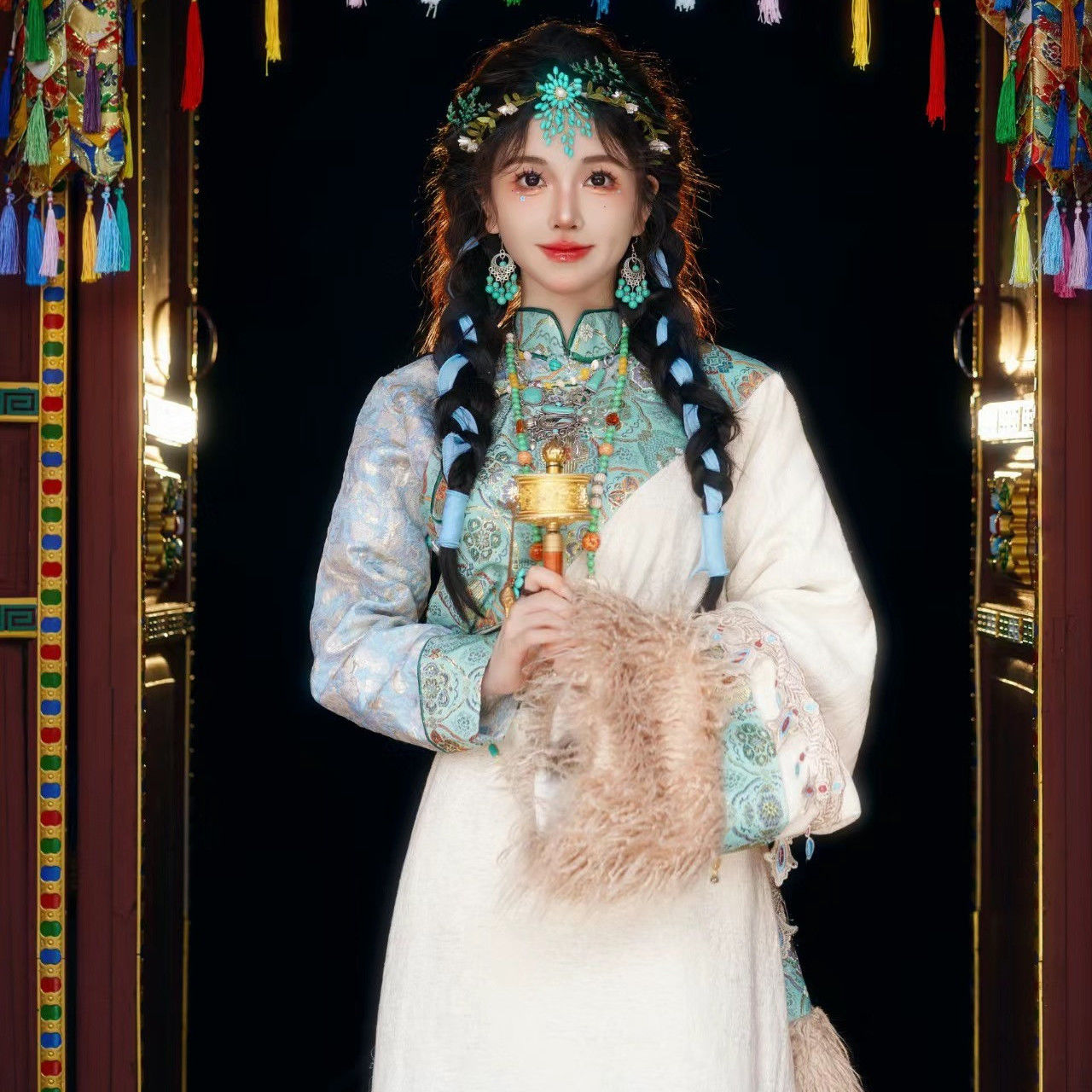 Ethnic Minority Series Wanderlust Portraits Tibetan Hanfu 17