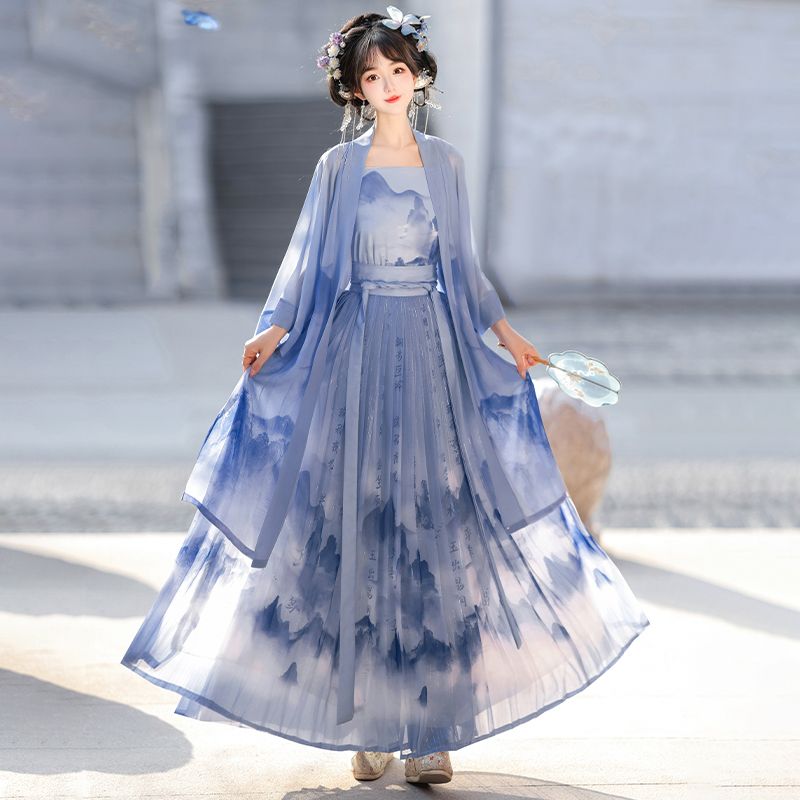 LOOKBOOK SERIES Song Dynasty Blue Hanfu