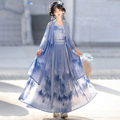 LOOKBOOK SERIES Song Dynasty Blue Hanfu