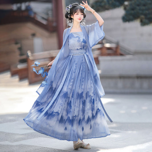 LOOKBOOK SERIES Song Dynasty Blue Hanfu