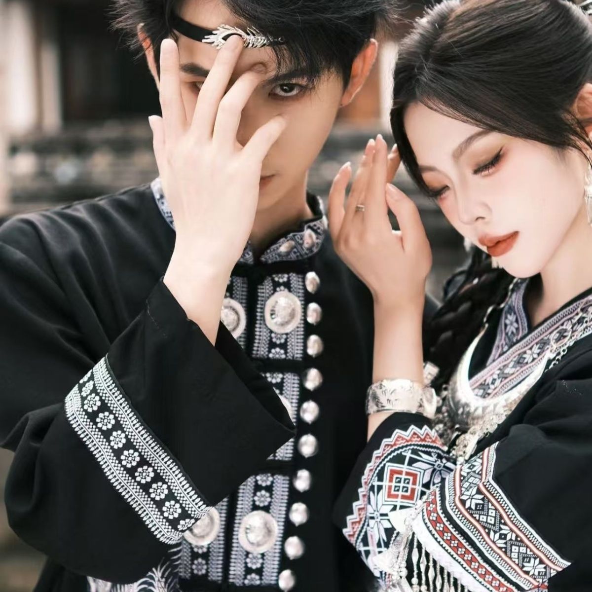 Ethnic Minority Series Wanderlust Portraits Miao Hanfu 56