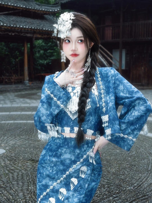 Ethnic Minority Series Wanderlust Portraits Miao Hanfu 47