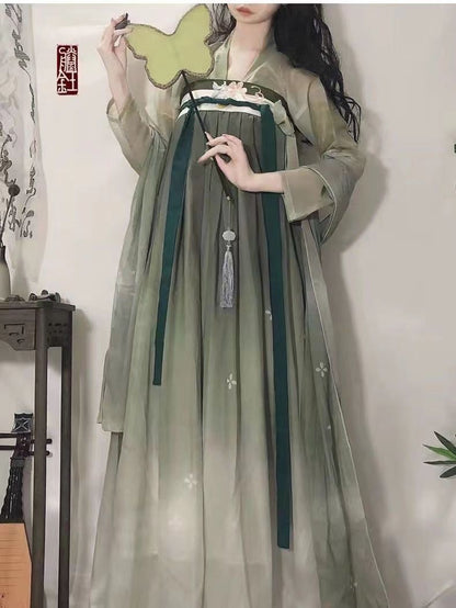 Tang Dynasty style chest-length skirt suit