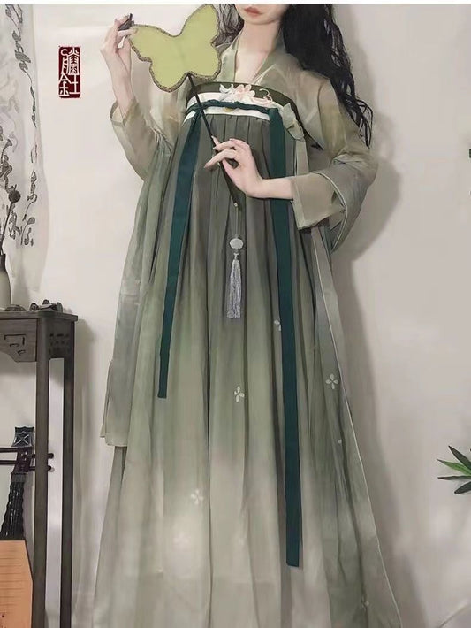 Tang Dynasty style chest-length skirt suit