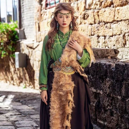 Ethnic Minority Series Wanderlust Portraits Tibetan Hanfu 13