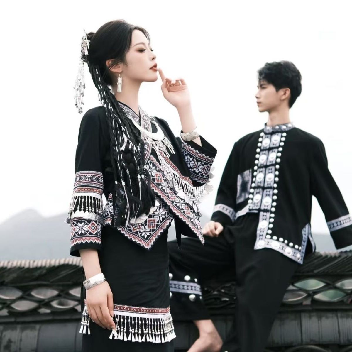 Ethnic Minority Series Wanderlust Portraits Miao Hanfu 56