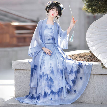 LOOKBOOK SERIES Song Dynasty Blue Hanfu