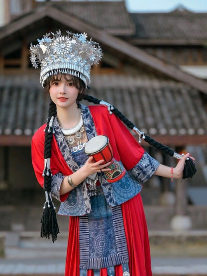 Ethnic Minority Series Wanderlust Portraits Miao Hanfu 48