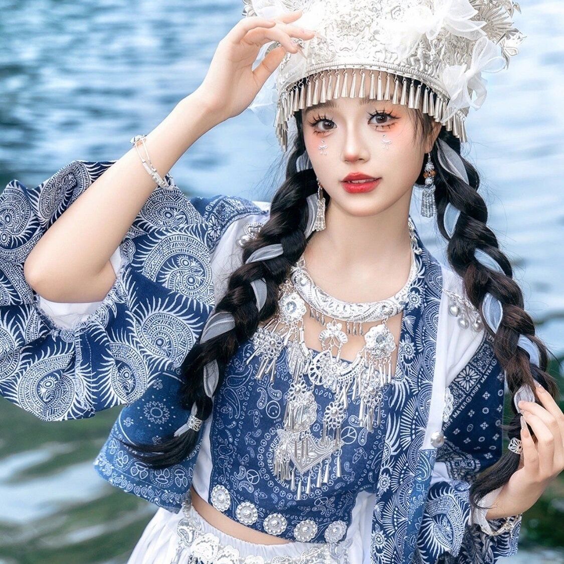 Ethnic Minority Series Wanderlust Portraits Miao Hanfu 29