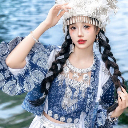 Ethnic Minority Series Wanderlust Portraits Miao Hanfu 29