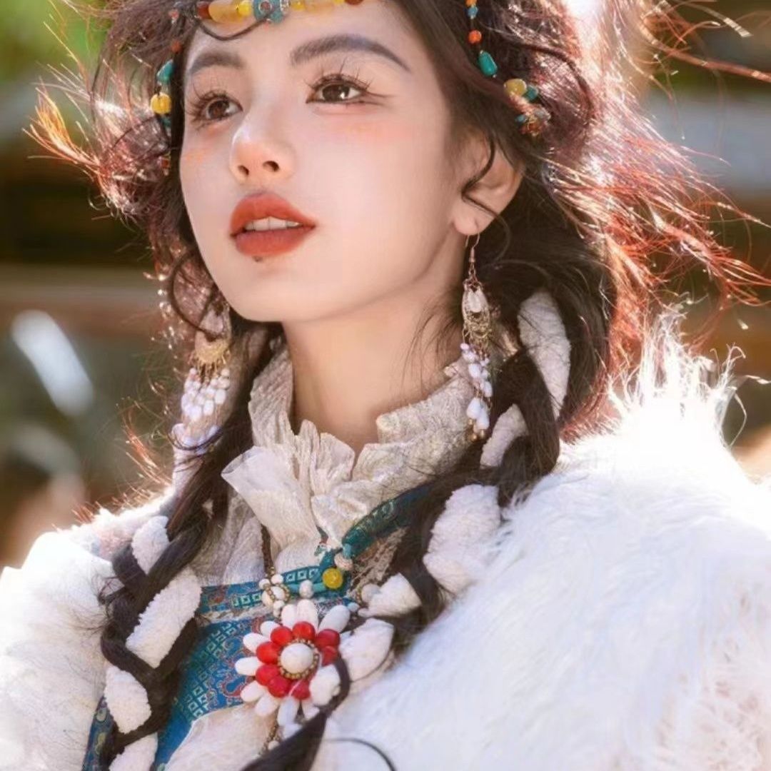 Ethnic Minority Series Wanderlust Portraits Tibetan Hanfu 44