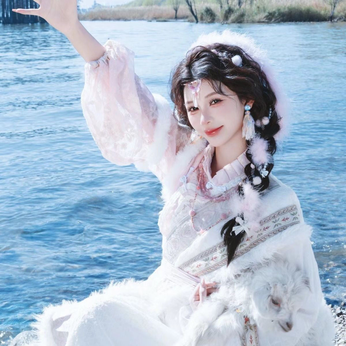 Ethnic Minority Series Wanderlust Portraits Tibetan Hanfu 11